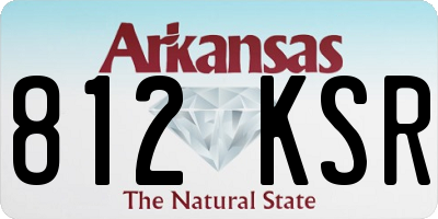 AR license plate 812KSR