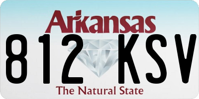 AR license plate 812KSV