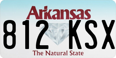 AR license plate 812KSX