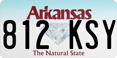 AR license plate 812KSY