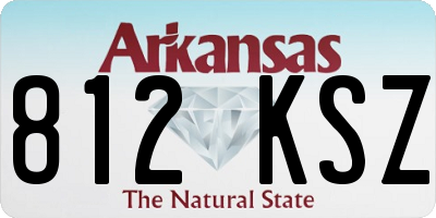 AR license plate 812KSZ