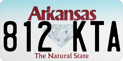 AR license plate 812KTA