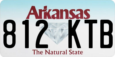 AR license plate 812KTB