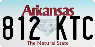 AR license plate 812KTC