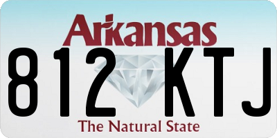AR license plate 812KTJ