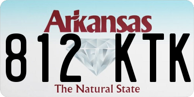 AR license plate 812KTK
