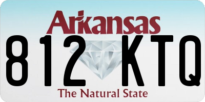 AR license plate 812KTQ
