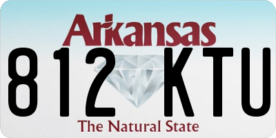 AR license plate 812KTU