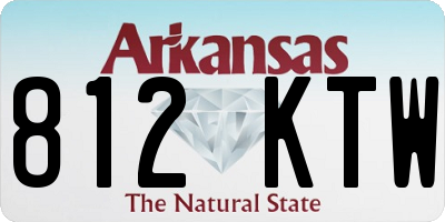 AR license plate 812KTW