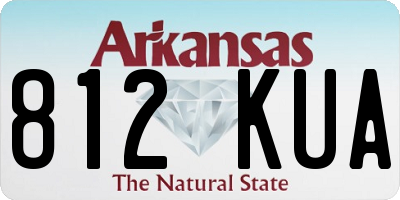 AR license plate 812KUA
