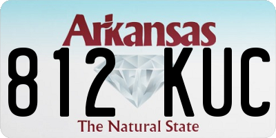 AR license plate 812KUC