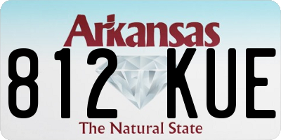 AR license plate 812KUE