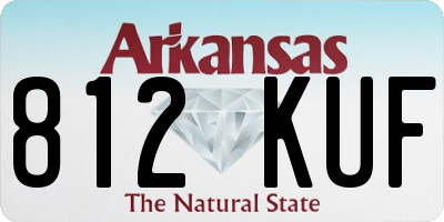 AR license plate 812KUF
