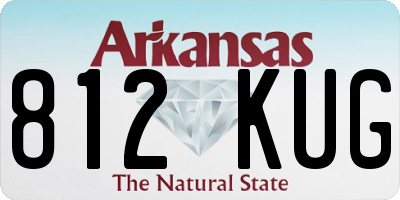 AR license plate 812KUG