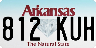 AR license plate 812KUH