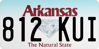 AR license plate 812KUI
