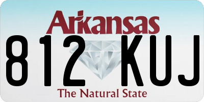 AR license plate 812KUJ