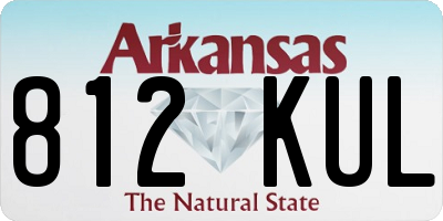 AR license plate 812KUL