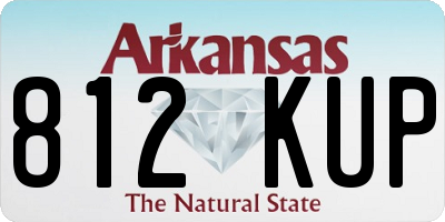 AR license plate 812KUP