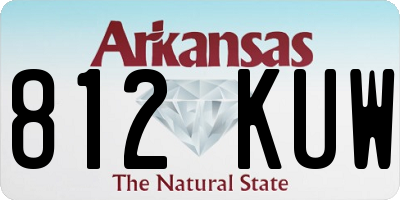 AR license plate 812KUW