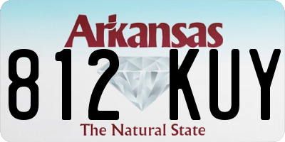 AR license plate 812KUY