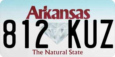 AR license plate 812KUZ