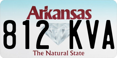 AR license plate 812KVA