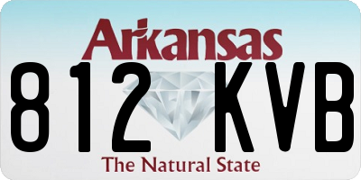 AR license plate 812KVB