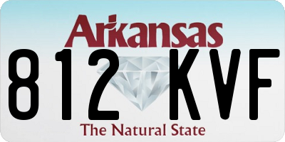 AR license plate 812KVF