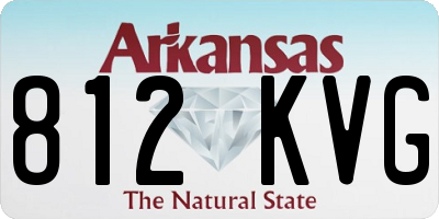 AR license plate 812KVG