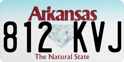 AR license plate 812KVJ