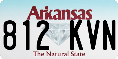 AR license plate 812KVN