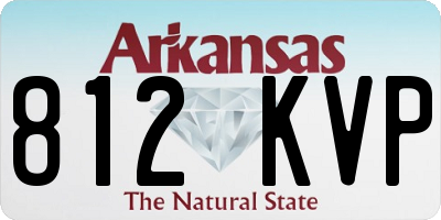 AR license plate 812KVP