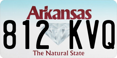AR license plate 812KVQ