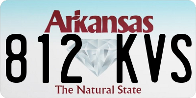 AR license plate 812KVS