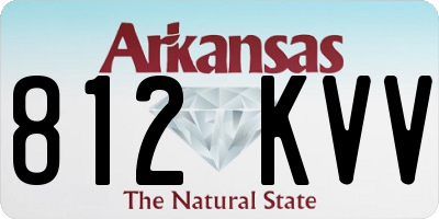 AR license plate 812KVV