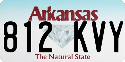 AR license plate 812KVY