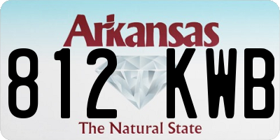 AR license plate 812KWB