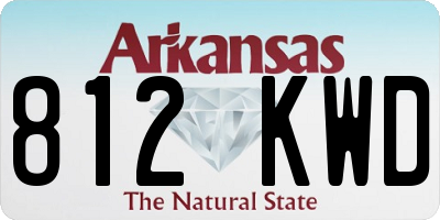 AR license plate 812KWD