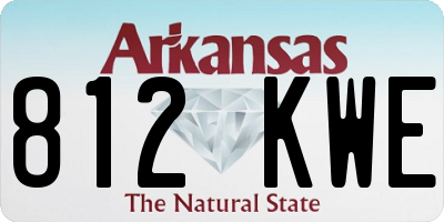 AR license plate 812KWE