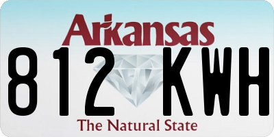 AR license plate 812KWH
