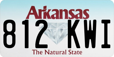 AR license plate 812KWI