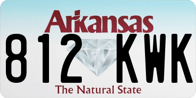 AR license plate 812KWK