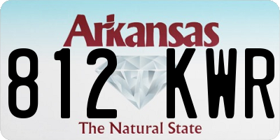 AR license plate 812KWR