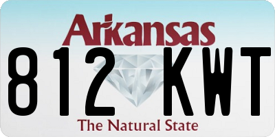 AR license plate 812KWT