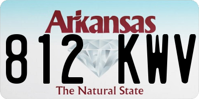 AR license plate 812KWV