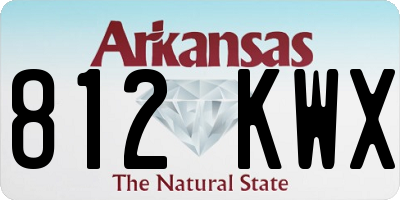 AR license plate 812KWX