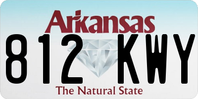 AR license plate 812KWY