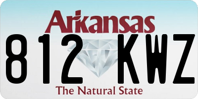 AR license plate 812KWZ