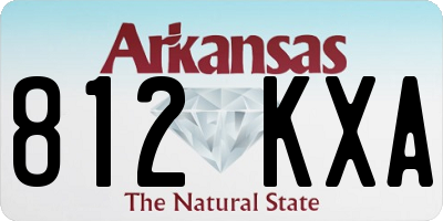 AR license plate 812KXA
